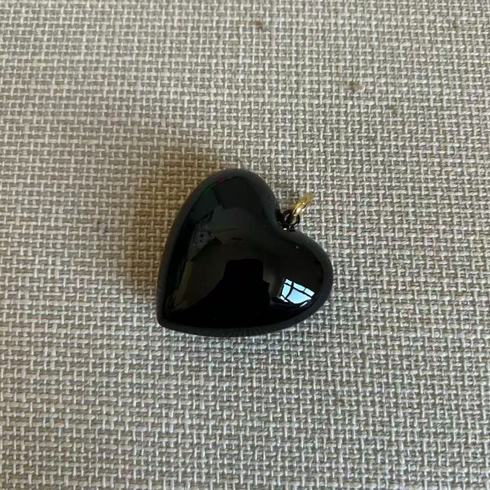 Roxanne Assoulin The Big Puffy Heart Charms Black - Picture 2 of 3